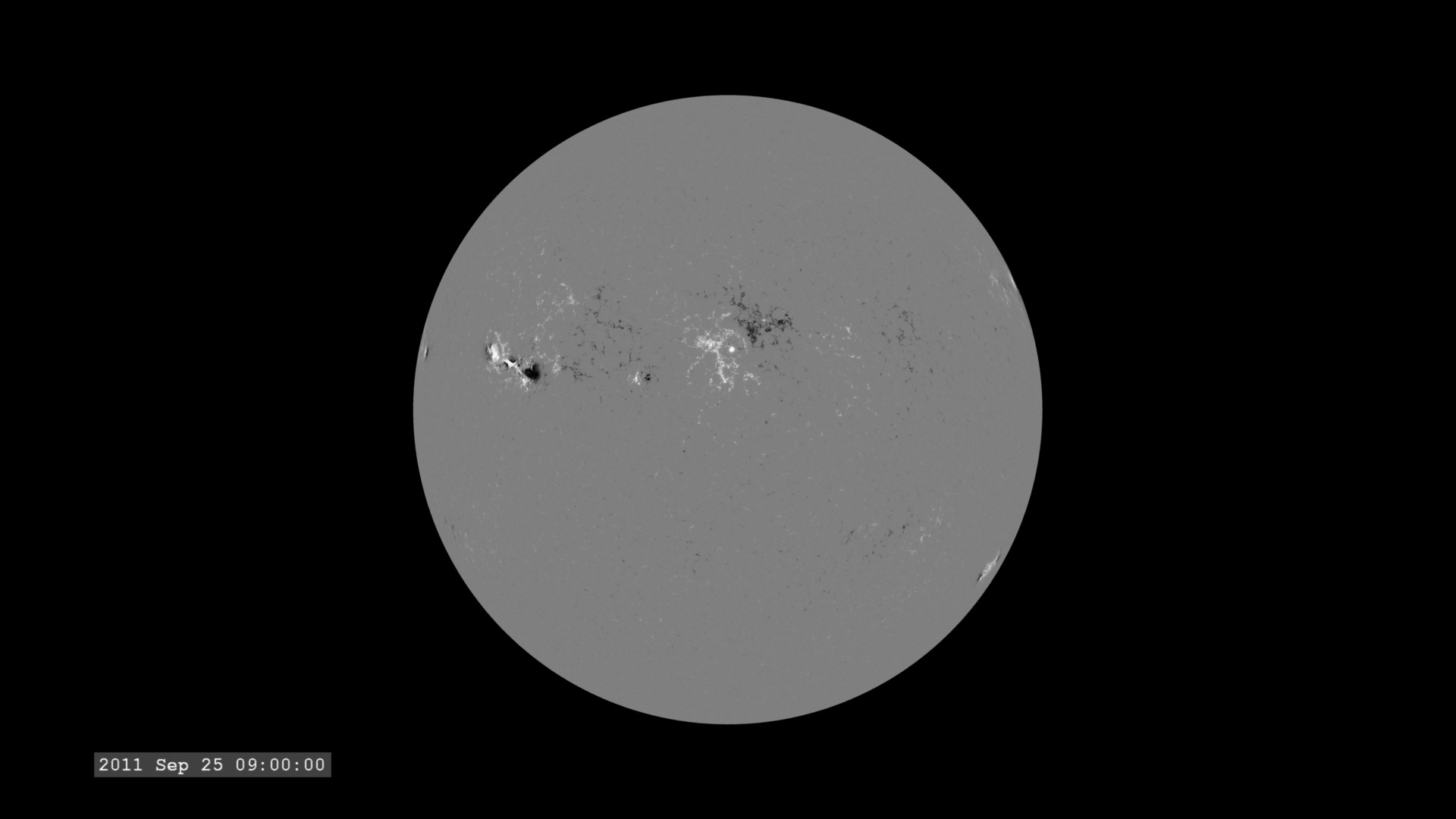 Preview Image for The Active Sun from SDO: HMI Magnetogram