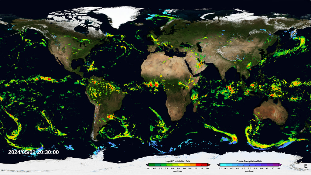 Preview Image for Near Real-Time Global Precipitation from the Global Precipitation Measurement Constellation
