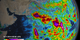 Animation showing accumulated precipitation over India. Notice the extremely high amounts of accumulated rain over the Ghats Mountains. These heavy rains led to major landslides along this mountain range.