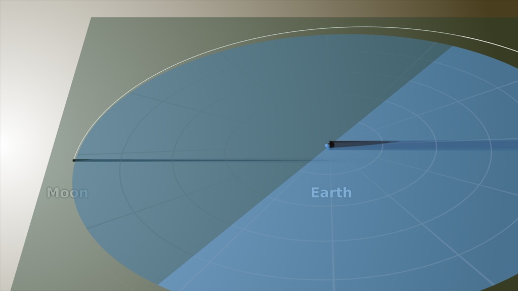 Aspect of an Eclipse of the Sun by the Earth from the Moon Photo from 1874  - Muir Way