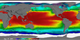 Aquarius Sea Surface Temperature Flat Map 2011 - 2015