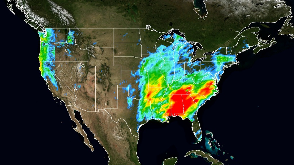 This animation shows the accumulation of rainfall over the United States during December 2015, from the IMERG precipitation dataset.
