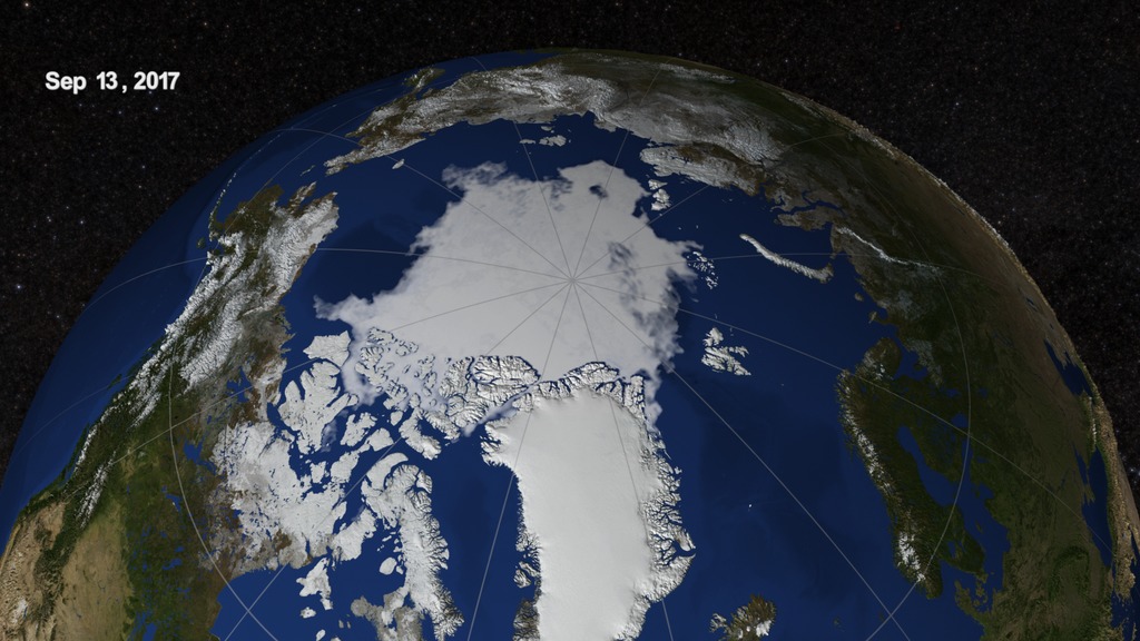 Preview Image for Arctic Sea Ice from March to September 2017