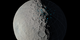 A visualization of Ceres spinning on its axis. The virtual camera moves from the equator toward the north pole, revealing the permanently shadowed regions recently found there.