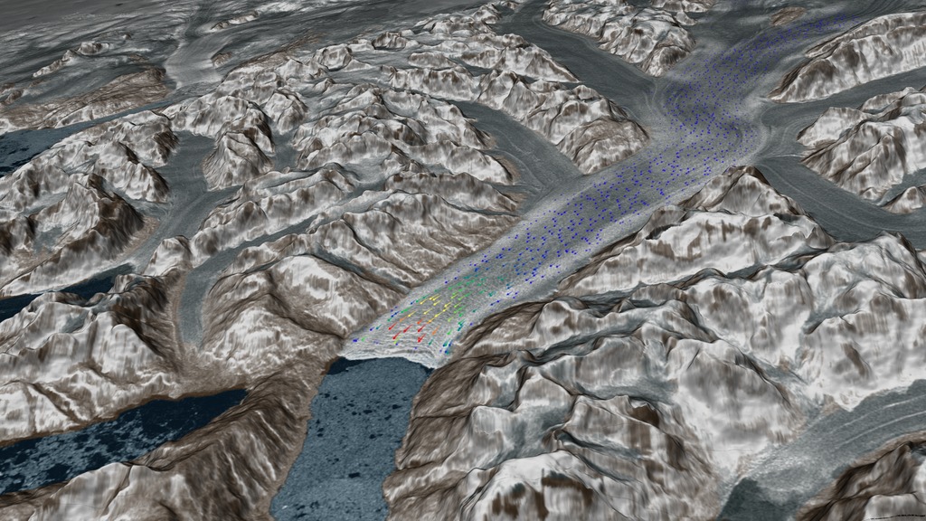 Preview Image for Seasonal Speed Variation on Heimdal Glacier