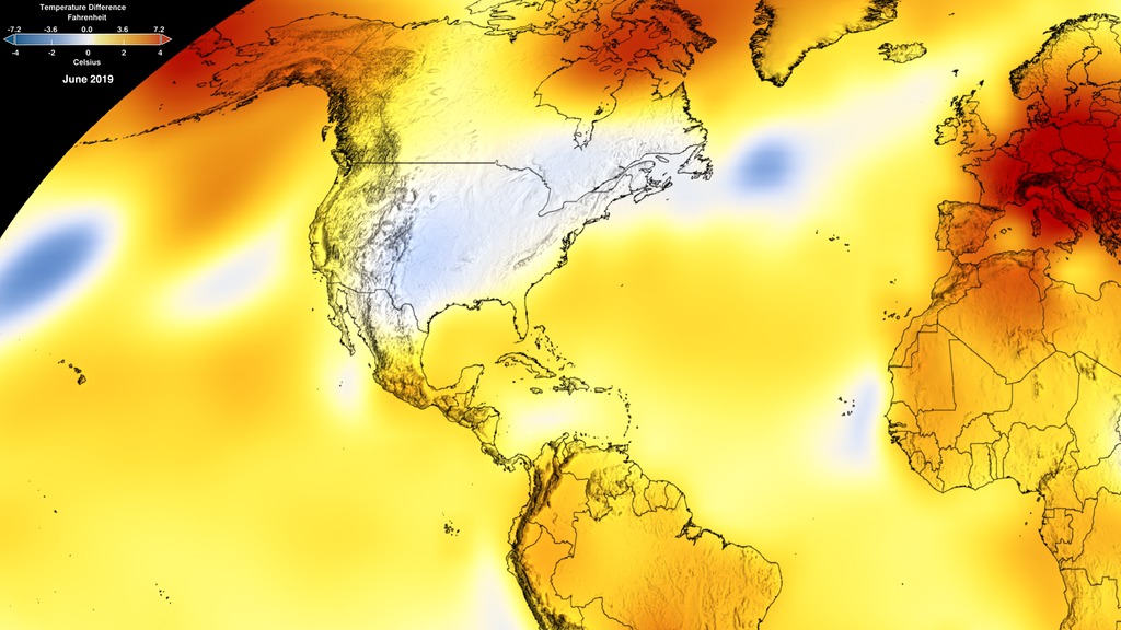 Preview Image for June 2019 Monthly Global Temperature Anomalies