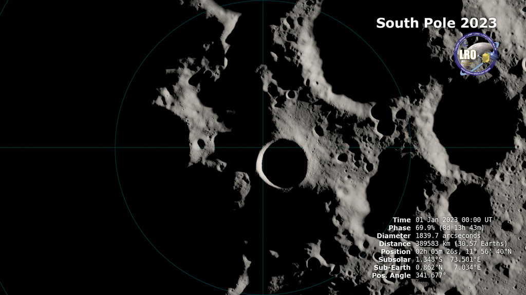 Preview Image for Illumination at the Moon's South Pole, 2023 to 2030