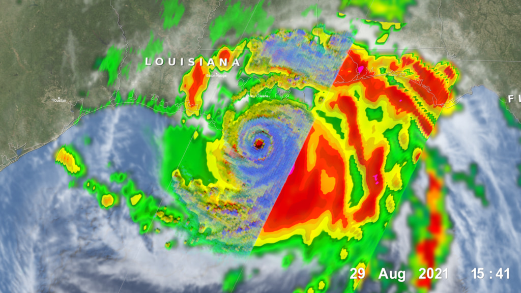 Preview Image for NASA/JAXA GPM Satellite Examines Hurricane Ida's Eye