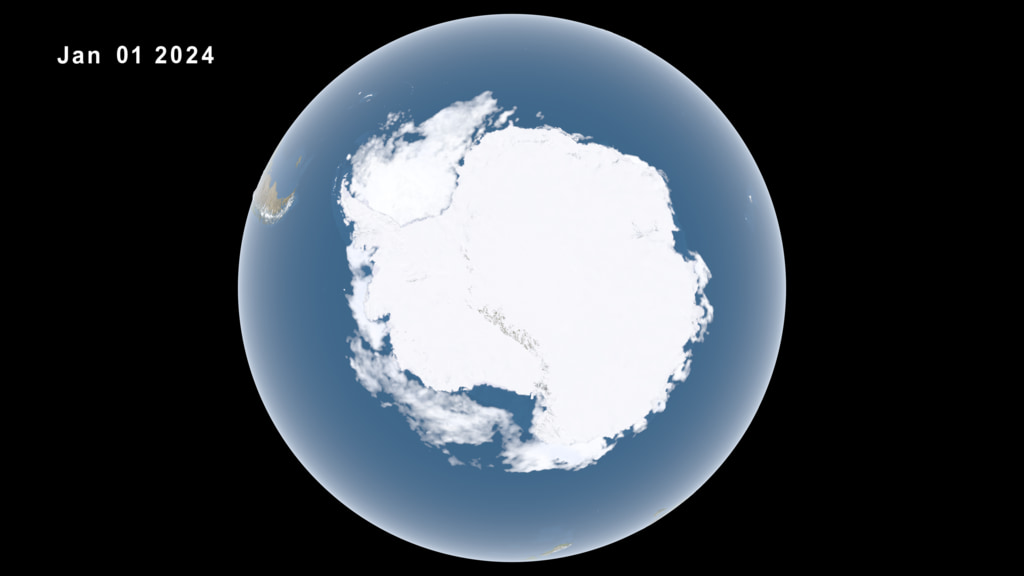 2024 Antarctic daily sea ice with dates