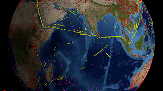 The locations of the temperature measurements that were used in the 2023 GISS Surface Temperature Analysis (v4). The data on land comes from the weather stations that make up the Global Historical Climatology Network (GHCN). Over water temperature measurements come from International Comprehensive Ocean-Atmosphere Data Set (ICOADS). This dataset provides surface marine observational records from ships, buoys, and other platform types.