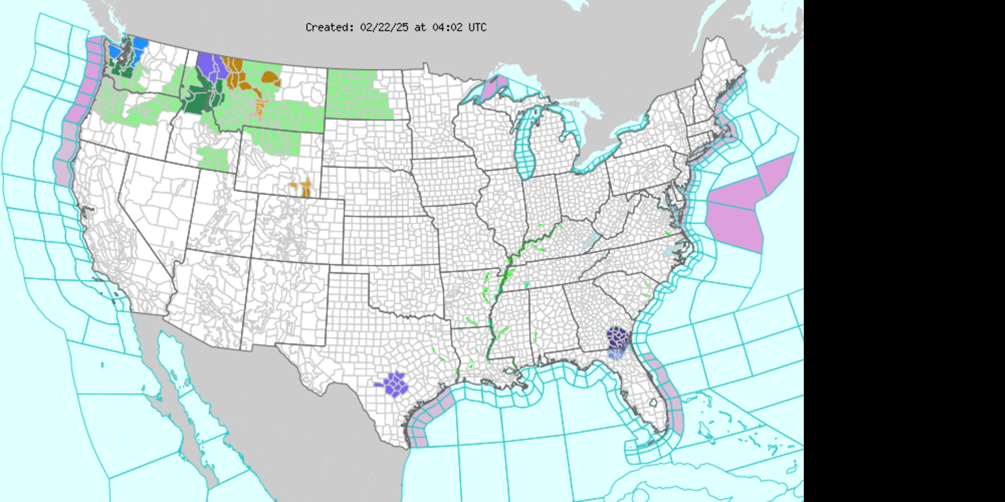 NASA SVS | Hurricane 7 Day Forecast and NWS CONUS Hazard Map from NOAA ...