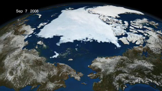 Arctic sea ice declined this summer to its second smallest extent in the satellite era, suggesting that the record set in 2007 may not have been an anomaly. If recent trends in the melt rate continue, we could see a virtually ice-free Arctic each summer much sooner than previously thought.  For complete transcript, click  here .