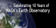 Earth Observatory 10 Year Anniversary video   For complete transcript, click  here .