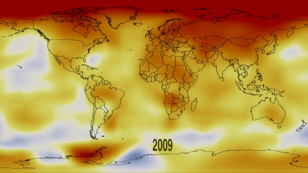 The decade from 2000 to 2009 was the warmest in the modern record. "Piecing Together the Temperature Puzzle" illustrates how NASA satellites enable us to study possible causes of climate change. The video explains what role fluctuations in the solar cycle, changes in snow and cloud cover, and rising levels of heat-trapping gases may play in contributing to climate change. For complete transcript, click here.