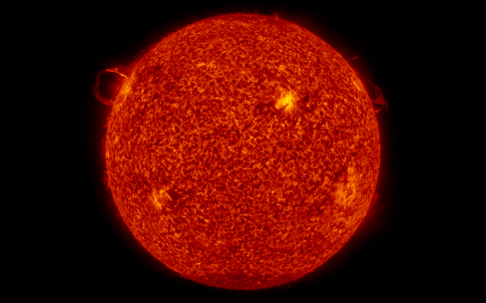 Stills of the  prominence eruption from the SDO AIA 304 band in several resolutions and file types.  Frame 49