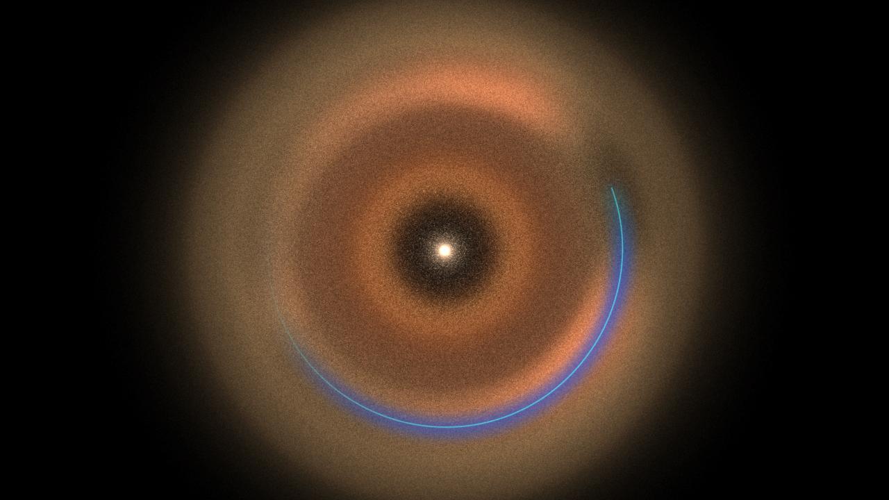 Preview Image for Dust Simulations Paint Alien's View of the Solar System