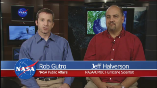 NASA's Hurricane expert Dr. Jeff Halverson explains how NASA's GRIP mission is keeping a close eye on Hurricane Earl and other storms over the Atlantic. Scientists use data collected from NASA's DC-8, Global Hawk and WB-57 aircraft to study the Genesis and Rapid Intensification Process that hurricanes undergo as they become major storms.     For complete transcript, click  here .