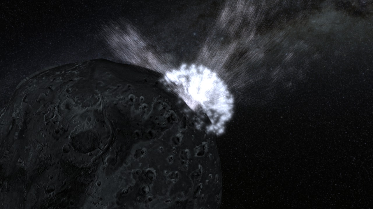 Short narrated video about the asteroid collision.Star Wars: Episode V - The Empire Strikes Back&trade; & &copy; 1980 and 1997 Lucasfilm Ltd.  All rights reserved.  Used under authorization. COURTESY OF LUCASFILM LTD.For complete transcript, click here.