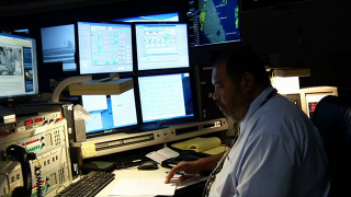 A behind the scenes look at the Network Integration Center at GSFC during the STS-135 Launch.