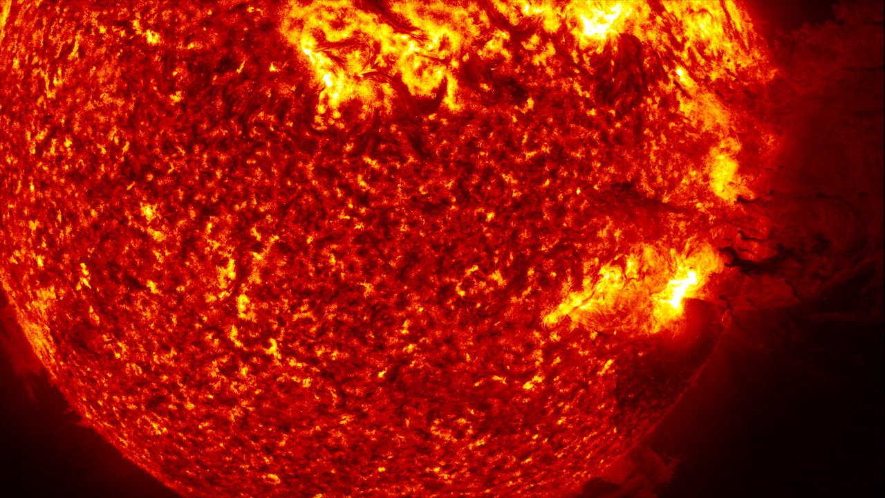A still of the prominence eruption in 304.