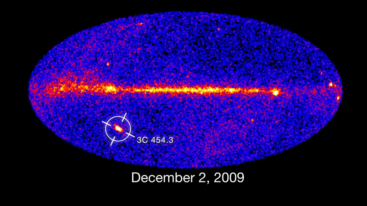 Active galaxies called blazars make up the largest class of objects detected by Fermi's Large Area Telescope (LAT). Massive black holes in the hearts of these galaxies fire particle jets in our direction. Fermi team member Elizabeth Hays narrates this quick tour of blazars, which includes LAT movies showing how rapidly their emissions can change. Credit: NASA/Goddard Space Flight Center/CI LabWatch this video on the NASAexplorer YouTube channel.For complete transcript, click here.
