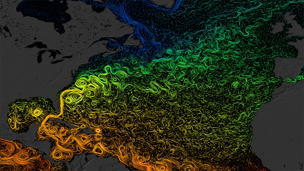 Earth, wind and water combine to create the world's endless ocean currents.
