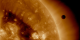Backlit by the sun, seen here at 193 angstroms, Venus completes its last transit until 2117.