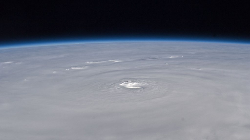 NASA scientists venture into the eye of a hurricane.
