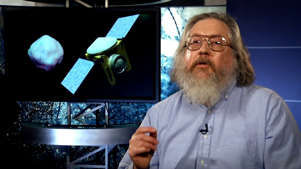 This video file contains animations of the OSIRIS-REx spacecraft and an interview with NASA Deputy Project Scientist Dr. Joseph Nuth.