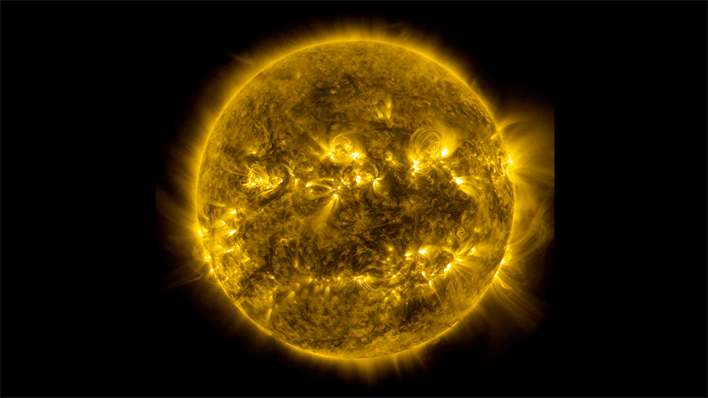 See three years of solar activity in three minutes.