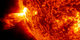 Video of prominence eruption showing a blend of 304 and 171 angstrom light imaged by the Solar Dynamics Observatory's AIA instrument.  Credit: NASA's Goddard Space Flight Center/SDO