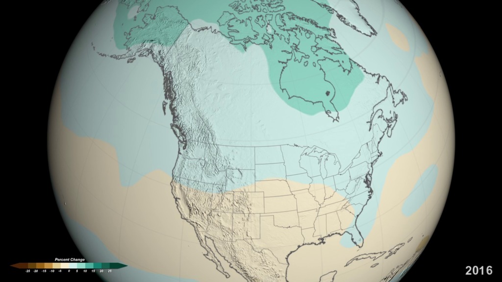 Preview Image for Projected U.S. Temperature and Precipitation Changes by 2100