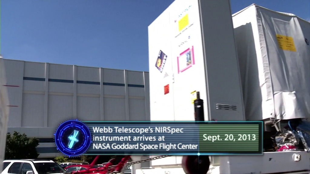 JWST NIRSpec Instrument Arrives at NASA Goddard Space Flight Center