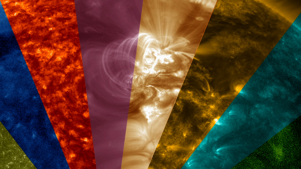 Each wavelength provides scientists with a different view of what is happening on the sun.