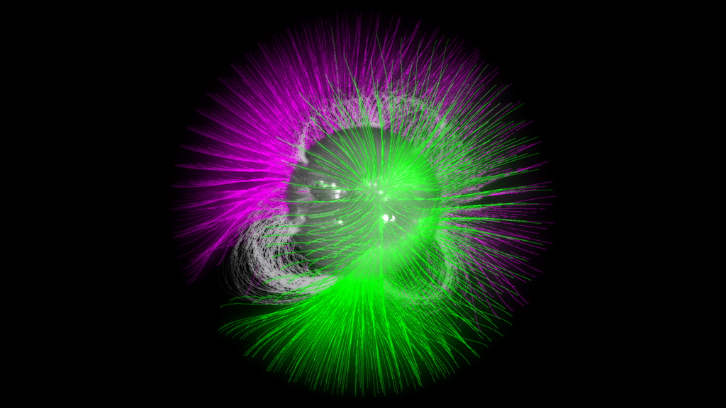 See the sun’s magnetic field do a flip.