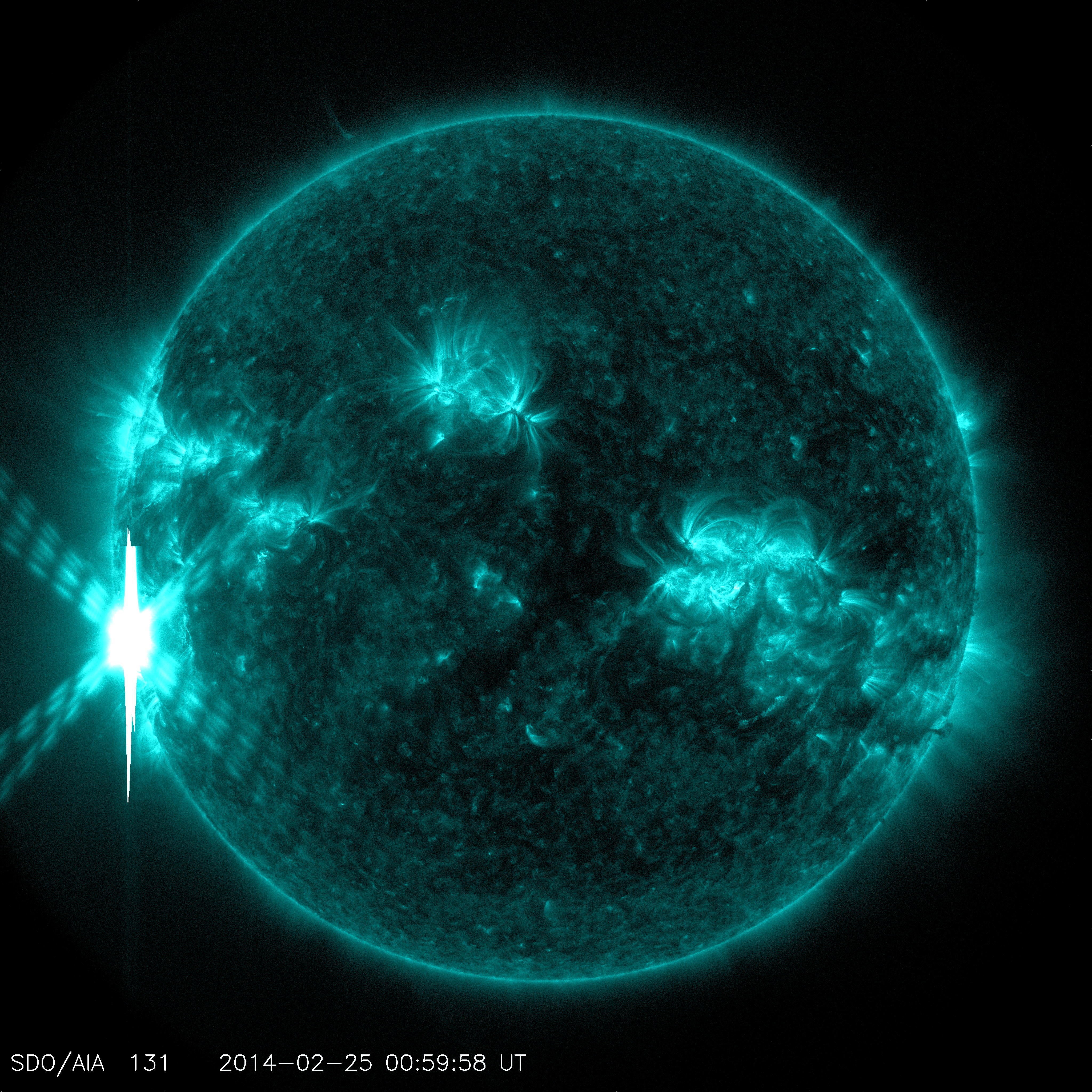 NASA's SDO Shows Images of Significant Solar Flare