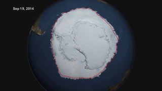 Link to Recent Story entitled: NASA On Air: Antarctic Sea Ice Grows To Record Extent (10/7/2014)