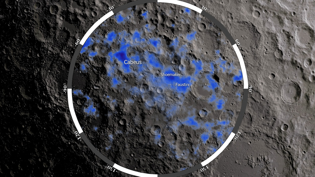 NASA Viz: Water On The Moon