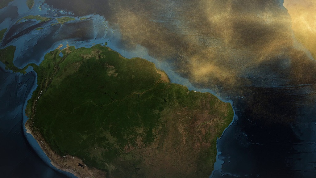 NASA SVS | Satellite Tracks Saharan Dust To Amazon In 3-D