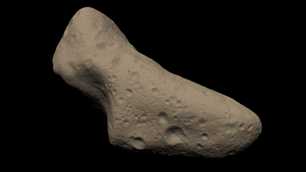 Scientists use lasers to create a 3-D model of asteroid Eros.