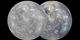 Mercury is colored in the image on the right to show the diverse array of minerals on its surface.