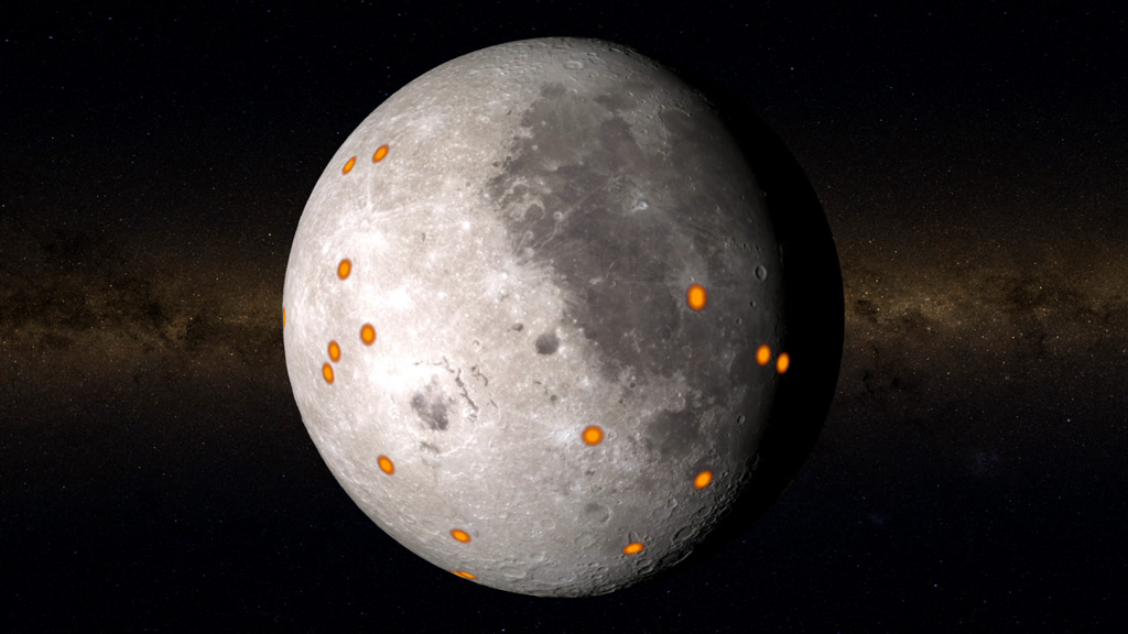 Explore how a NASA orbiter searches for new craters on the moon.