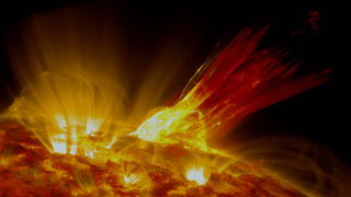 Edited video of a solar prominence seen by NASA's Solar Dynamics Observatory on April 21, 2015.   Watch this video on the  NASAexplorer YouTube channel .