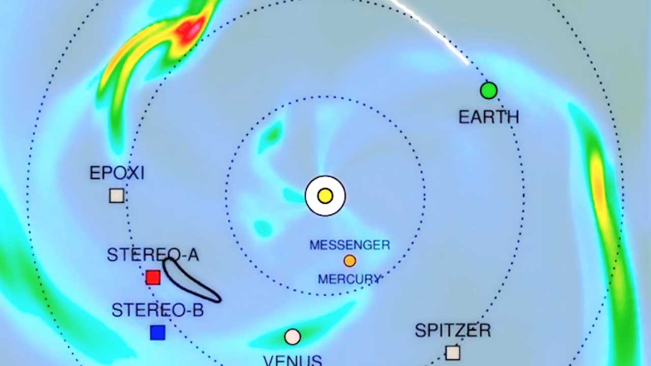 Dr. Leila Mays explains a space weather model that depicts conditions experienced by the New Horizons mission. Watch this video on the NASAexplorer YouTube channel.0