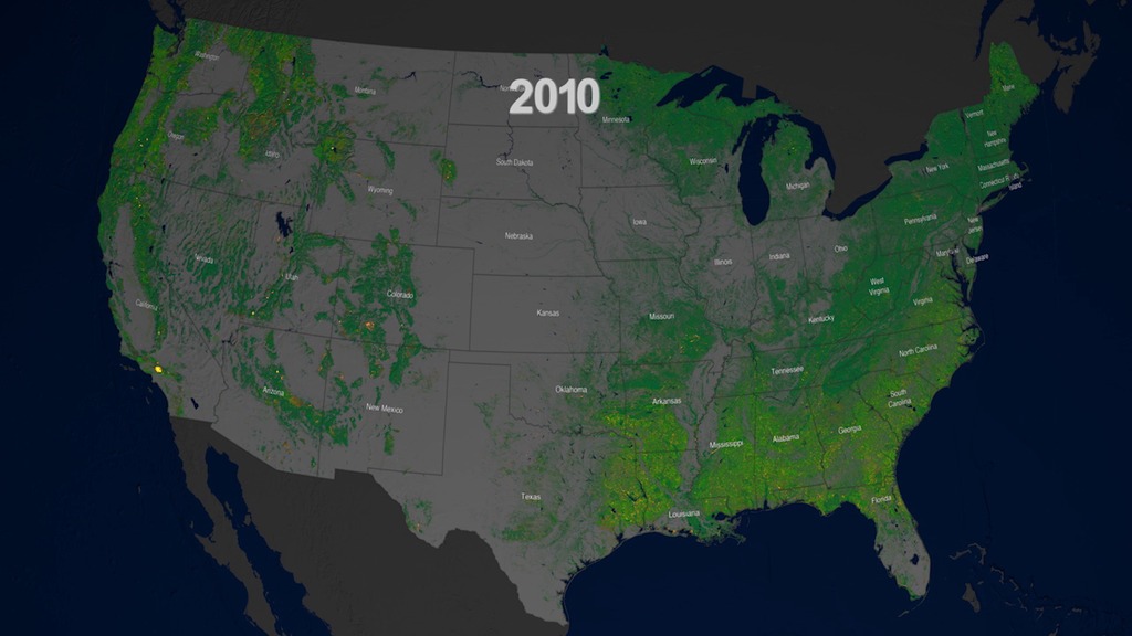  Annual maps of the lower-48 United States produced from Landsat data illustrate how forests changed from 1986-2010. Logging and hurricanes play a significant role in the Southeast, and fires and insect invasion damage forest canopy in the West.Complete transcript available.Music credit: Dusk On The Plains by B. BostonWatch this video on the NASA Goddard YouTube channel.