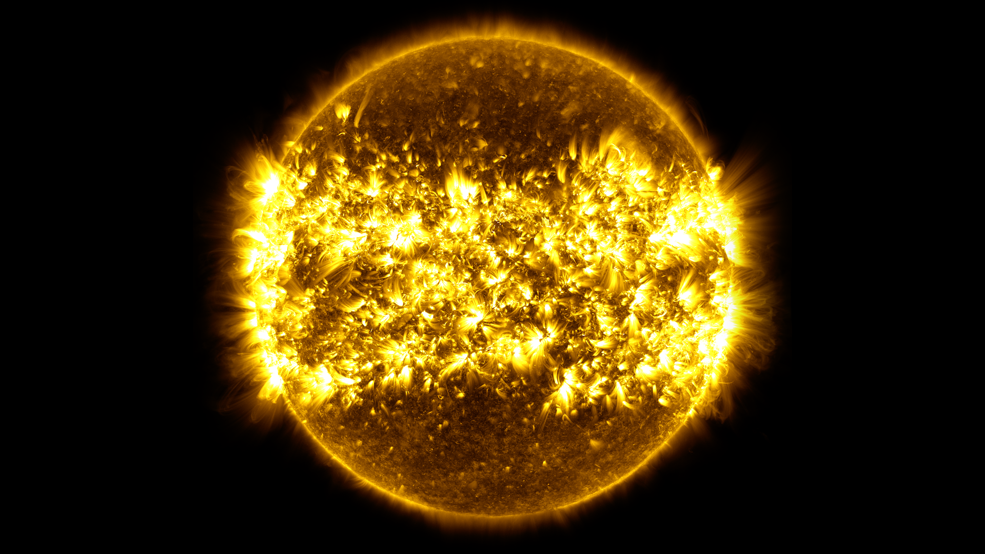 This ultra-high definition (3840x2160) video shows the sun in the 171 angstrom wavelength of extreme ultraviolet light. It covers a time period of January 2, 2015 to January 28, 2016 at a cadence of one frame every hour, or 24 frames per day.  This timelapse is repeated with narration by solar scientist Nicholeen Viall and contains close-ups and annotations. 171 angstrom light highlights material around 600,000 Kelvin and shows features in the upper transition region and quiet corona of the sun. The video is available to download here at 59.94 frames per second, double the rate YouTube currently allows for UHD content.  The music is titled "Tides" and is from Killer Tracks.Watch this video on the NASA Goddard YouTube channel.Complete transcript available.