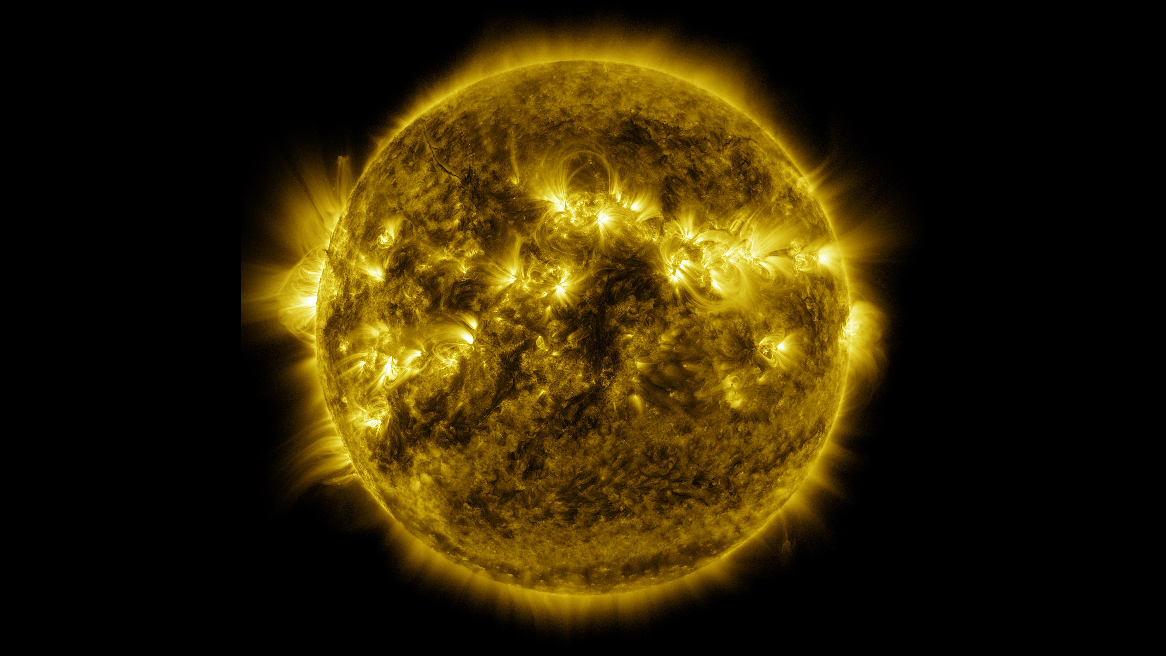 This ultra-high definition (3840x2160) video shows the sun in the 171 angstrom wavelength of extreme ultraviolet light. It covers a time period of January 2, 2015 to January 28, 2016 at a cadence of one frame every hour, or 24 frames per day.  The video is available to download here at 59.94 frames per second, double the rate YouTube currently allows for UHD content.Complete transcript available.