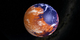 Artist concept image of an early wet Mars.