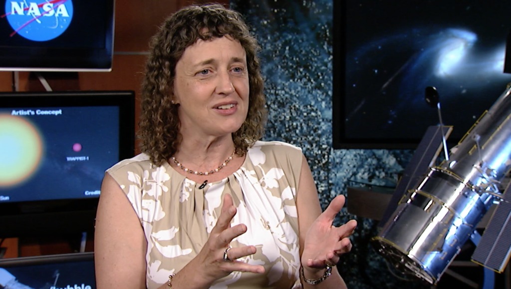 Interview with NASA Senior Hubble Scientist Dr. Jennifer Wiseman. Transition of text is included. Soundbites are separated by a slate. TRT: 6:21Questions include:1. Tell us about the new Frontier Field image2. How is this image helping us explore the final frontier?3. How does Hubble compar in seeking out life and new civilizations?4. What are some of the coolest things Hubble has seen?5. How has science fiction like Star Trek inspired you?6. Where can we see more of Hubble's images? 