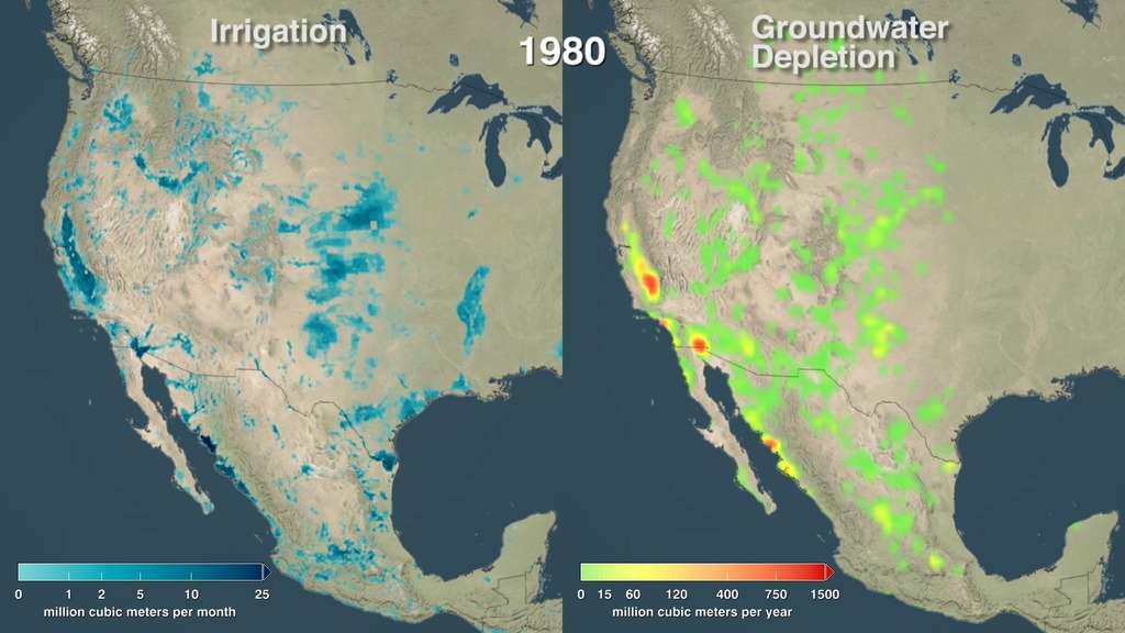 Preview Image for Crop Irrigation Is Closely Tied to Groundwater Depletion Around the World